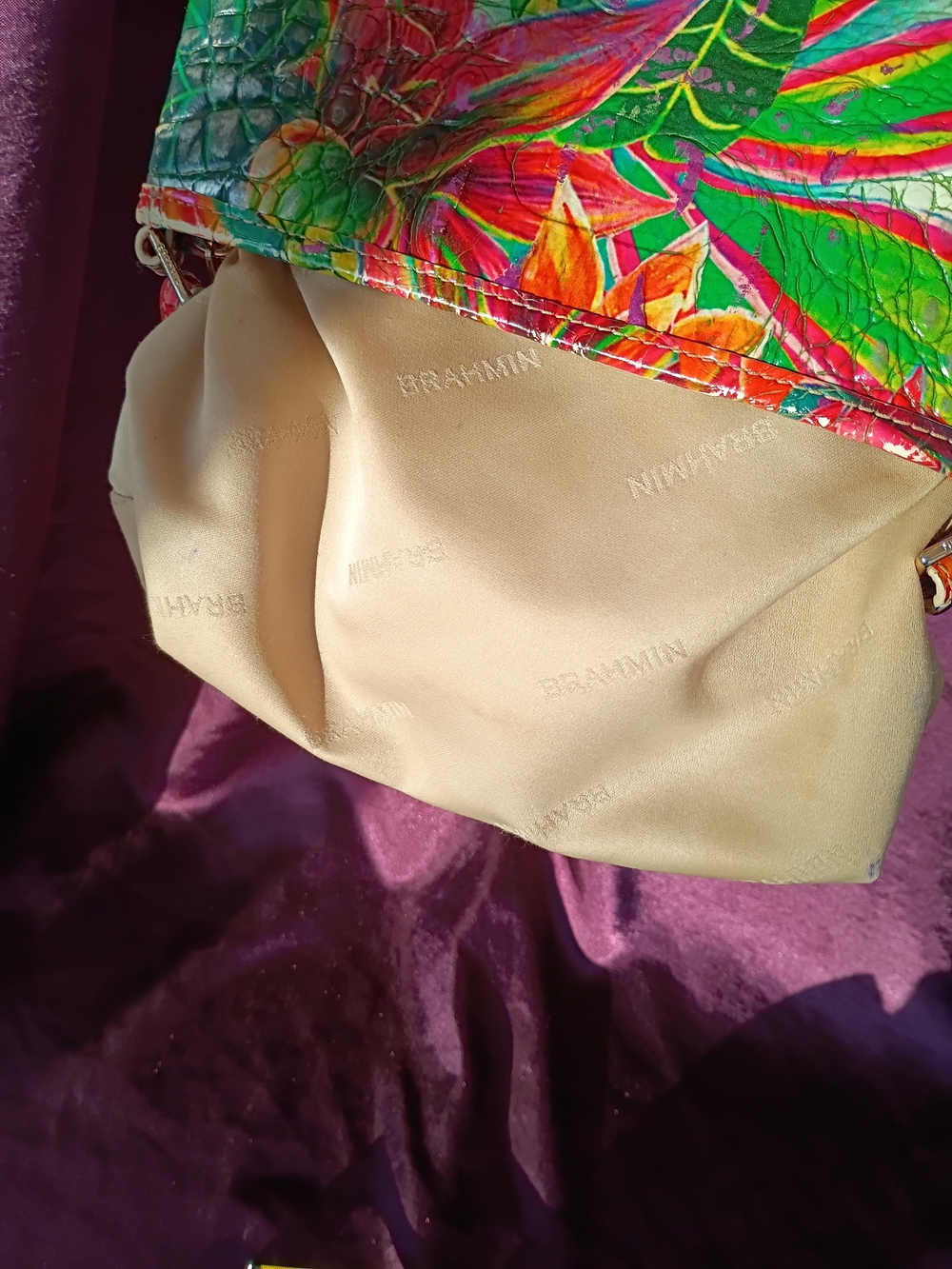 Brahmin Utopia Multicolor Tropical Bag - Picture 8 of 17
